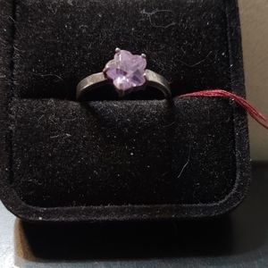 Sterling Silver Pink Ice Ring